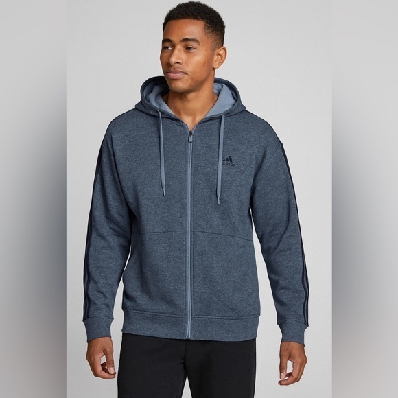 adidas Other - Adidas Men’s Full-Zip Hoodie Jacket 2XL Blue Athletic Casual